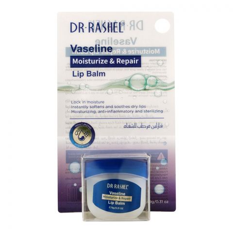 Dr. Rashel Vaseline Moisturize & Repair Lip Balm, 9g
