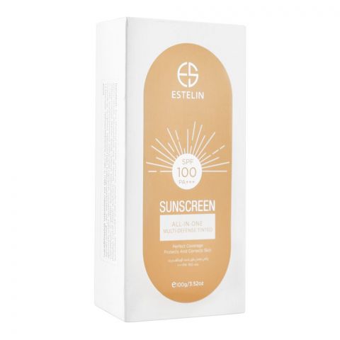 Estelin All-In-One Multi Defense Tinted SPF-100 Sunscreen, 100g