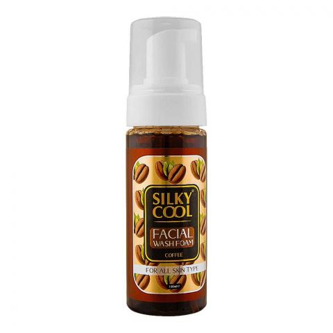 Silky Cool Coffee Facial Wash Foam, For All Skin Types, 150ml