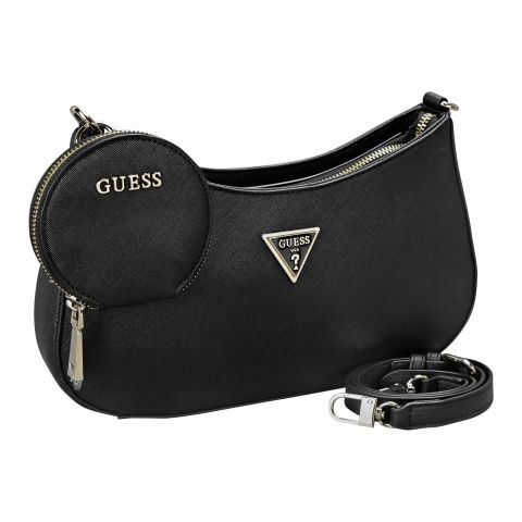GS Tote Bag With Shoulder Strap, Black, 12358