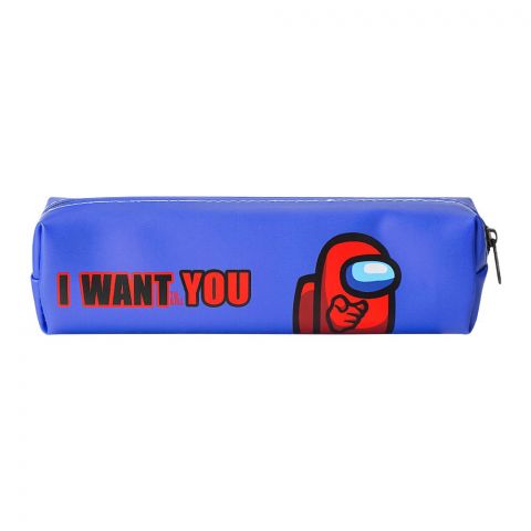 Pencil Pouch I Want To Kill You, Blue, PP-017