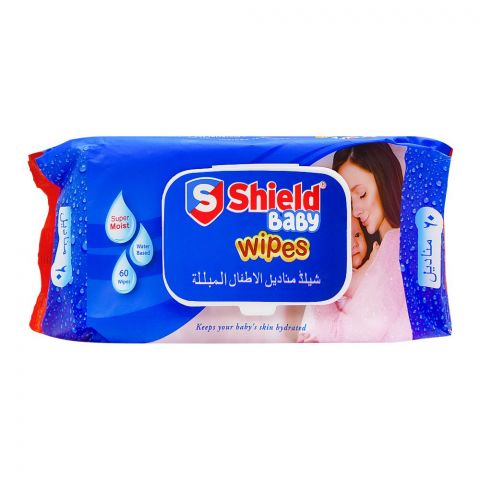 Shield Baby Wipes, 60-Pack