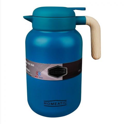Homeatic Steel Thermos, 2 Liter Capacity, Green, HKD-9046