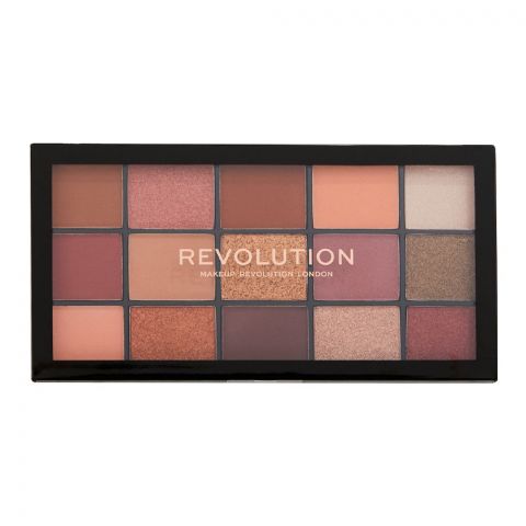 Makeup Revolution Reloaded Eyeshadow Palette, Seduction, 15-Pack