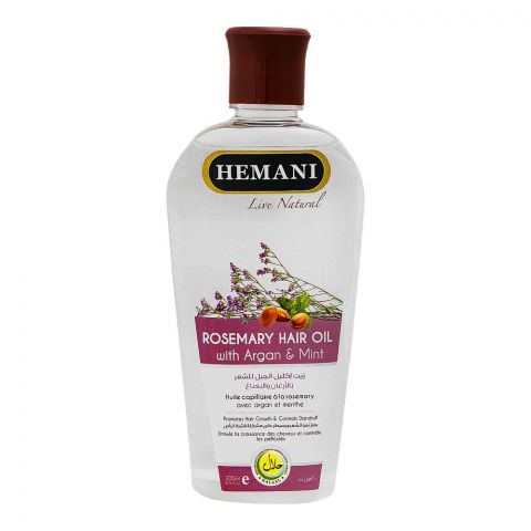 Hemani Rosemary With Argan & Mint Hair Oil, 200ml
