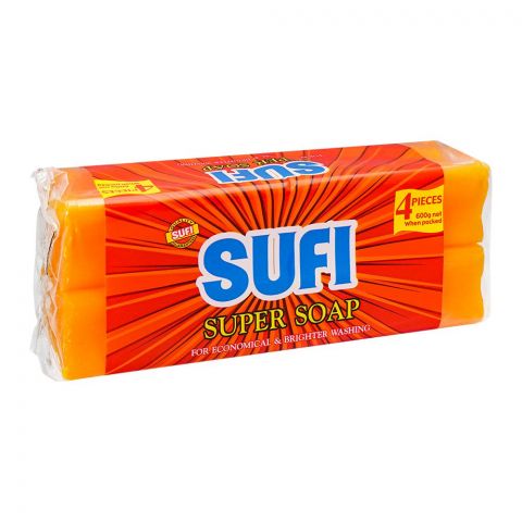 Sufi Super Soap, 4-Pack, 600g