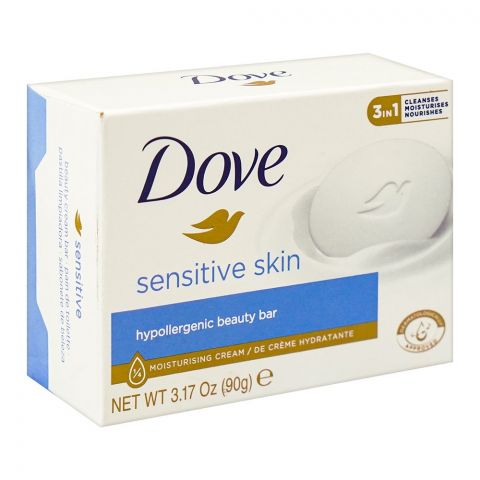 Dove Sensitive Skin Hypoallergenic Beauty Bar, 90g