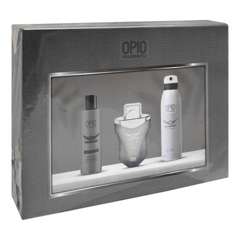 Opio Champion Set, For Men, Eau De Parfum 100ml + Shower Gel + Deodorant