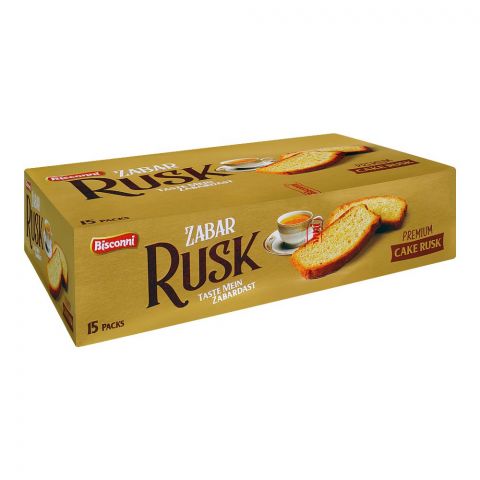 Bisconni Zabar Rusk, Premium Cake Rusk, 15-Pack