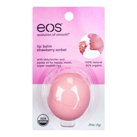 EOS Evolution Of Smooth Strawberry Sorbet Lip Balm, 7g