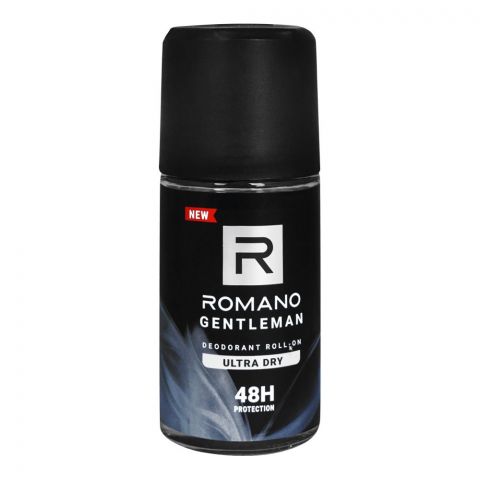 Romano Gentleman Ultra Dry 48H Deodorant Roll-On, For Men, 50ml