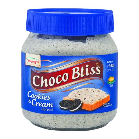 Young's Choco Bliss Cookies & Cream Spread, 350g