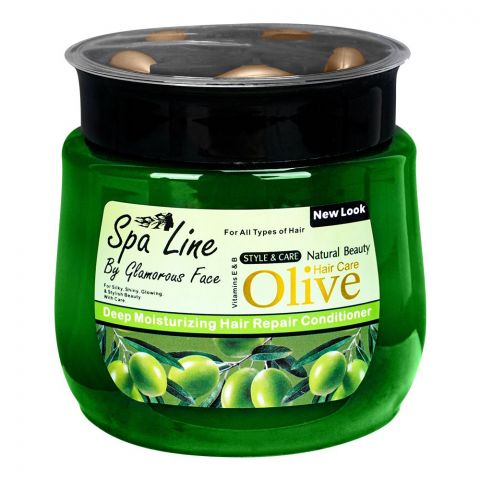 Glamourous Olive Hair Mask, For All Hair Types, 650g
