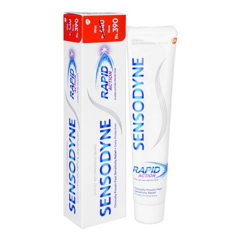 Sensodyne Rapid Action Long Lasting Protection Toothpaste, 100g, Save Rs.50/-