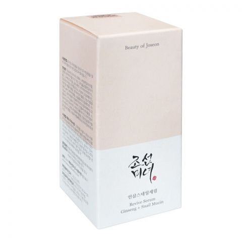 Beauty Of Joseon Ginseng + Snail Mucin Revive Skin Serum, 30ml