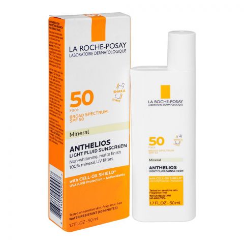 La Roche-Posay Anthelios Mineral Light Fluid Sunscreen Broad Spectrum SPF-50, 50ml 