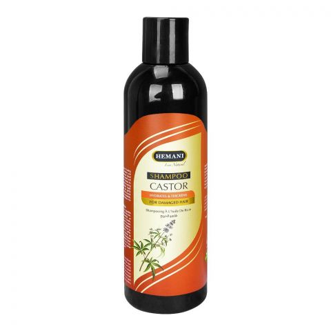 Hemani Castor Shampoo, For Damaged Hair, 350ml