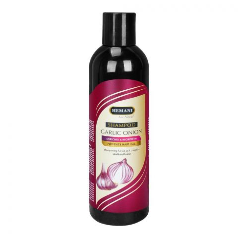 Hemani Garlic Onion Shampoo, Prevents Hair Fall, 350ml