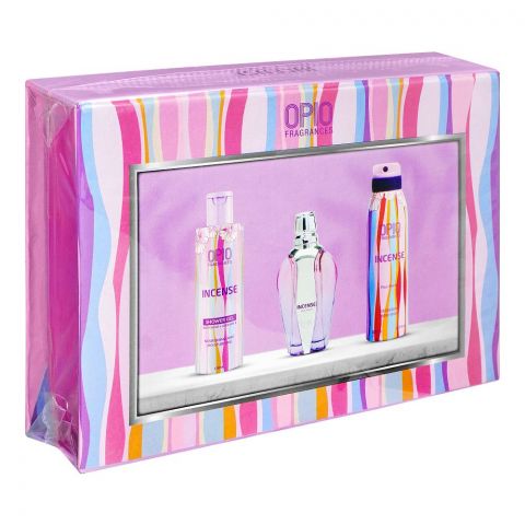 Opio Incense Set, For Women, Eau De Parfum 100ml + Shower Gel 150ml + Deodorant 200ml
