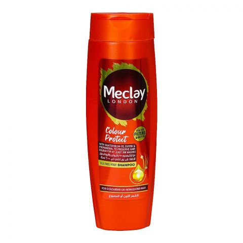 Meclay London Colour Protect UVA/UVB Filters & Biotin Sulfate Free Shampoo, For Colored Or Highlighted Hair, 360ml