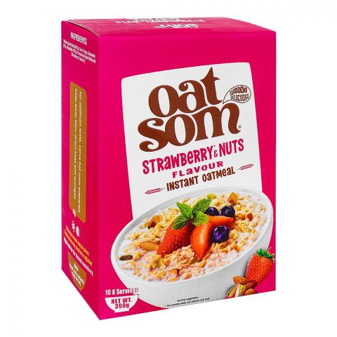 Oat Som Instant Oatmeal, Strawberry & Nuts, 390g