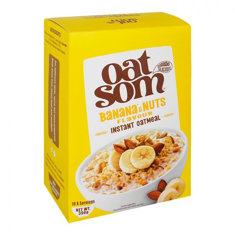 Oat Som Instant Oatmeal, Banana & Nuts, 390g