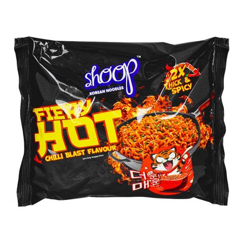 Shan Shoop Korean Noodles Fiery Hot Chili Blast, 140g