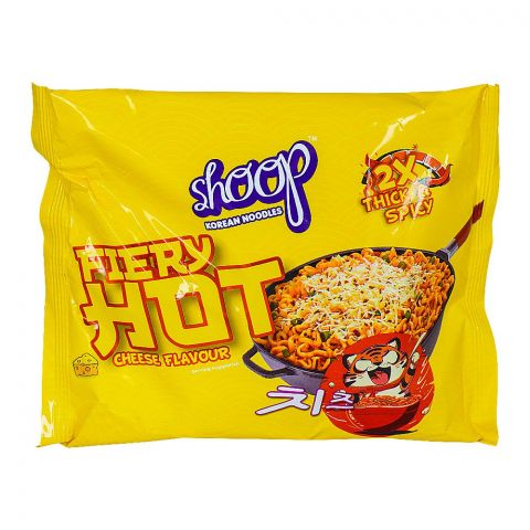 Shan Shoop Korean Noodles Fiery Hot Cheese, 140g