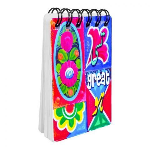 Star Shine Truck Art Pocket Size Notepad, Tussi Great Ho
