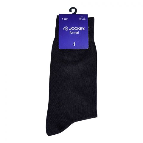 Jockey Socks Dress Plain, For Men, Black, MAKSKPNFKNNN-999