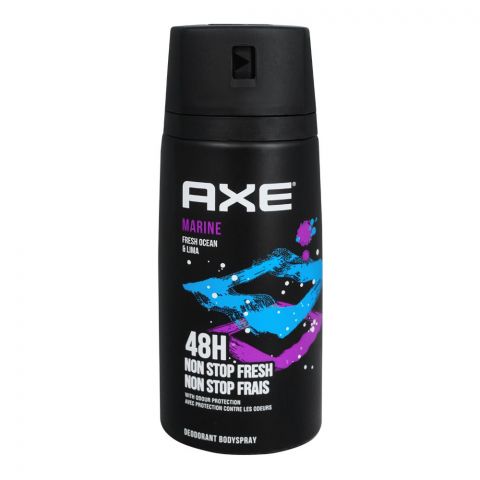 Axe Marine Fresh Ocean & Lima 48H Non-Stop Fresh Deodorant Body Spray, For Men, 150ml