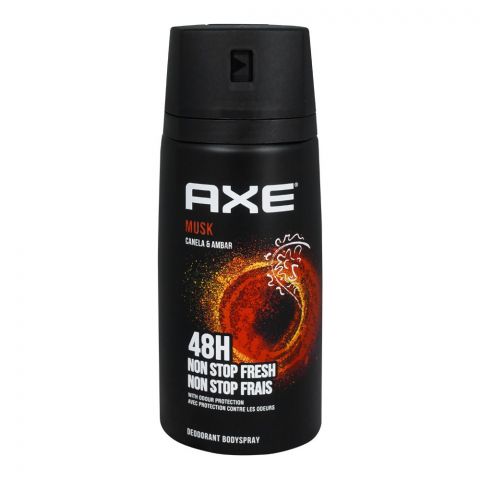 Axe Musk Canella & Ambar 48H Non-Stop Fresh Deodorant Body Spray, For Men, 150ml