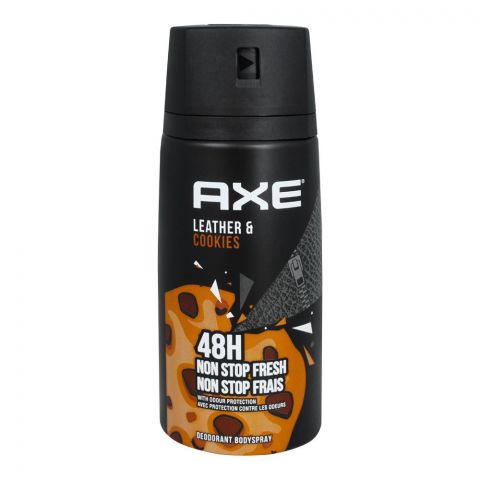 Axe Leather & Cookies 48H Non-Stop Fresh Deodorant Body Spray, For Men, 150ml