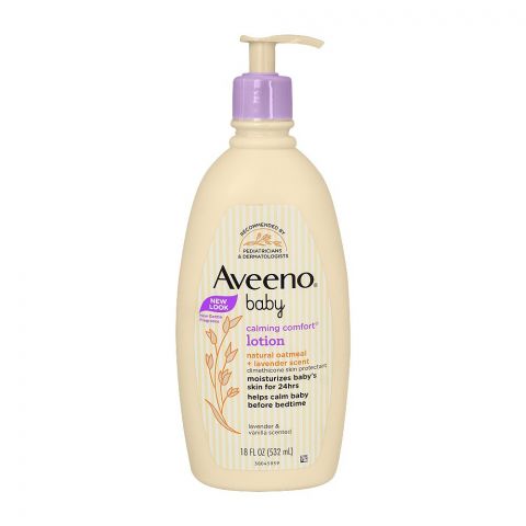 Aveeno Baby Calming Comfort Natural Oatmeal + Lavender Scent Lotion, 532ml