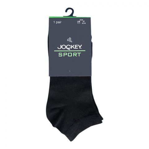 Jockey Sport Plain Ankle Socks, For Men, Black, MAKSKPNAKNNN-999