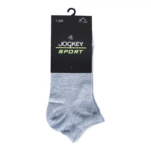 Jockey Sport Plain Ankle Socks, For Men, Grey, MAKSKPNAKNNN-973