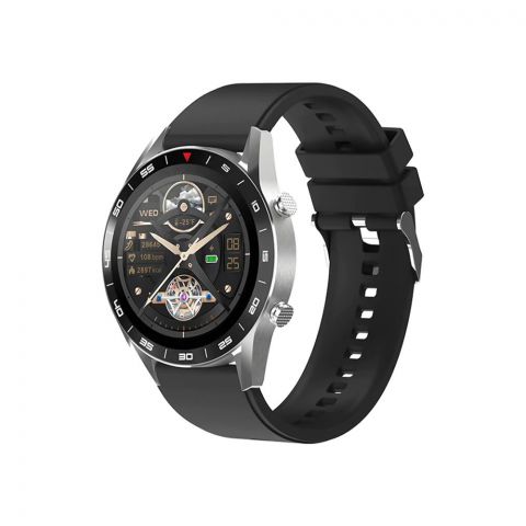 YOLO Fortuner Pro Smart Watch, For Men, Silver/Black