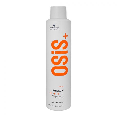 Schwarzkopf Osis+ Hold Freeze Strong Hold Hair Spray, On Dry Hair, 300ml
