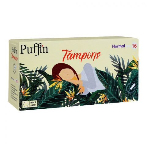Puffin Tampons Normal, 16-Pack