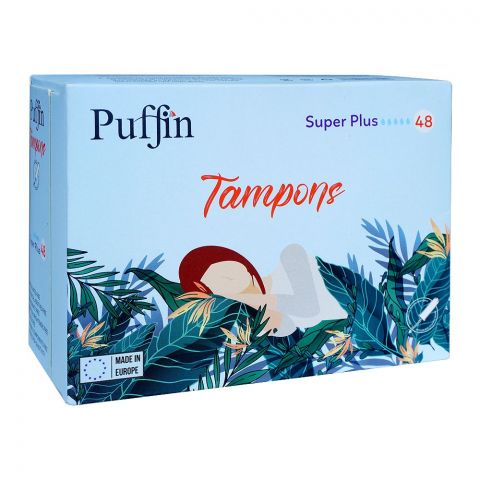 Puffin Tampons Super Plus, 48-Pack
