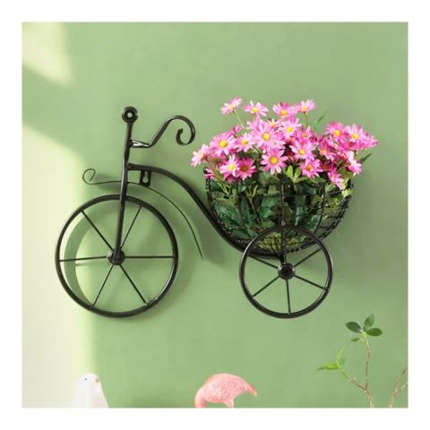 Matrix Bicycle Design Wall Basket, For Home Decoration