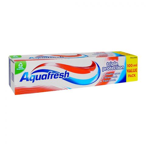 Aqua Fresh Triple Protection Tooth Paste Value Pack, 100ml