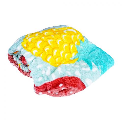 Loccx Tropical Fruitage Flex Fit Micro Fiber Hair Towel Wrap, With Elastic On All Sides, Flex Fit Shower Turbans, ST-1-TF-FF