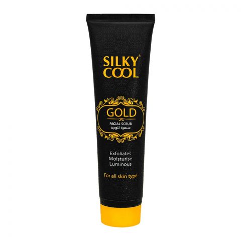 Silky Cool Gold Facial Scrub, For All Skin Types, 140ml