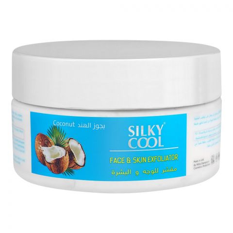 Silky Cool Coconut Face & Skin Exfoliator, 200ml