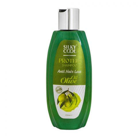 Silky Cool Olive Oil Anti Hair Loss Protein Shampoo, 250ml