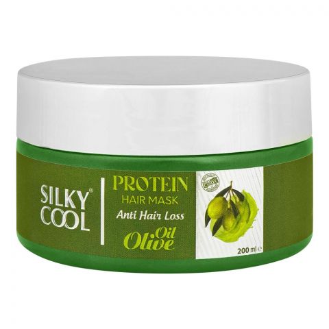 Silky Cool Olive Oil Anti Hair Loss Protein Hair Mask, 200ml