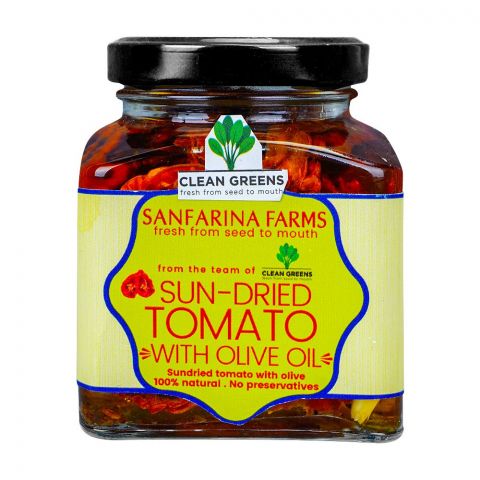 Clean Greens Sanfarina Farms Sun-Dried Tomato With Olive Oil, 170g
