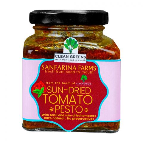 Clean Greens Sanfarina Farms Sun-Dried Tomato Pesto, 170g