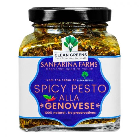 Clean Greens Sanfarina Farms Spicy Pesto, 170g